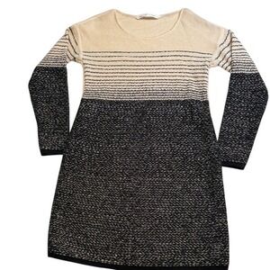 Athleta Fireside Merino Wool Blend Striped Knit Sweater Dress Women's Size S